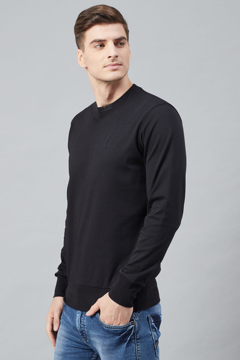 Solid Round Neck Sweatshirt – Fahrenheit