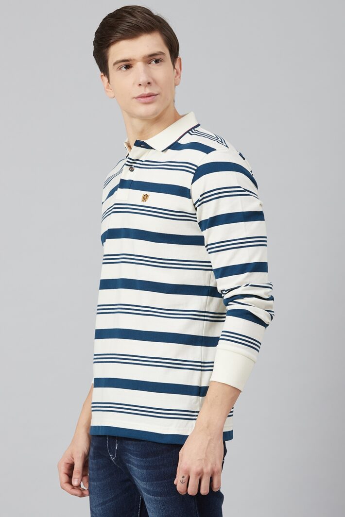 Fahrenheit Stripe Polo Shirt