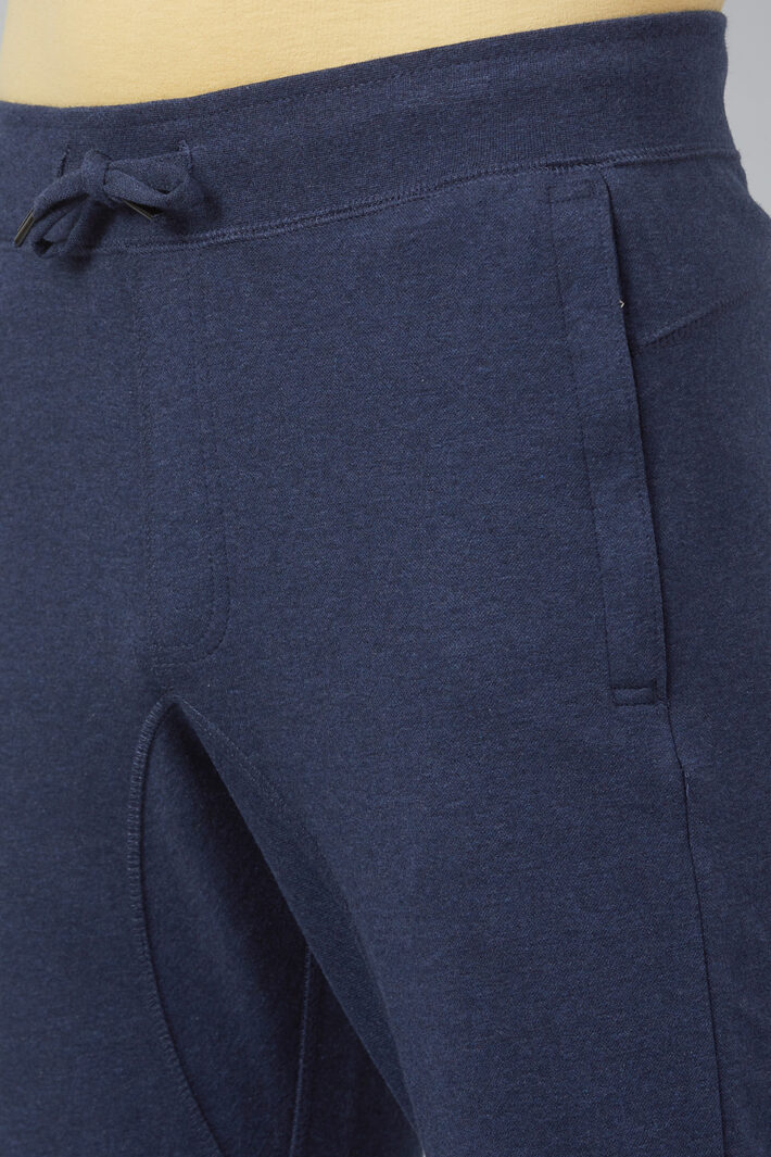 Fahrenheit Interlock Pant with Ribbed Hem Blue