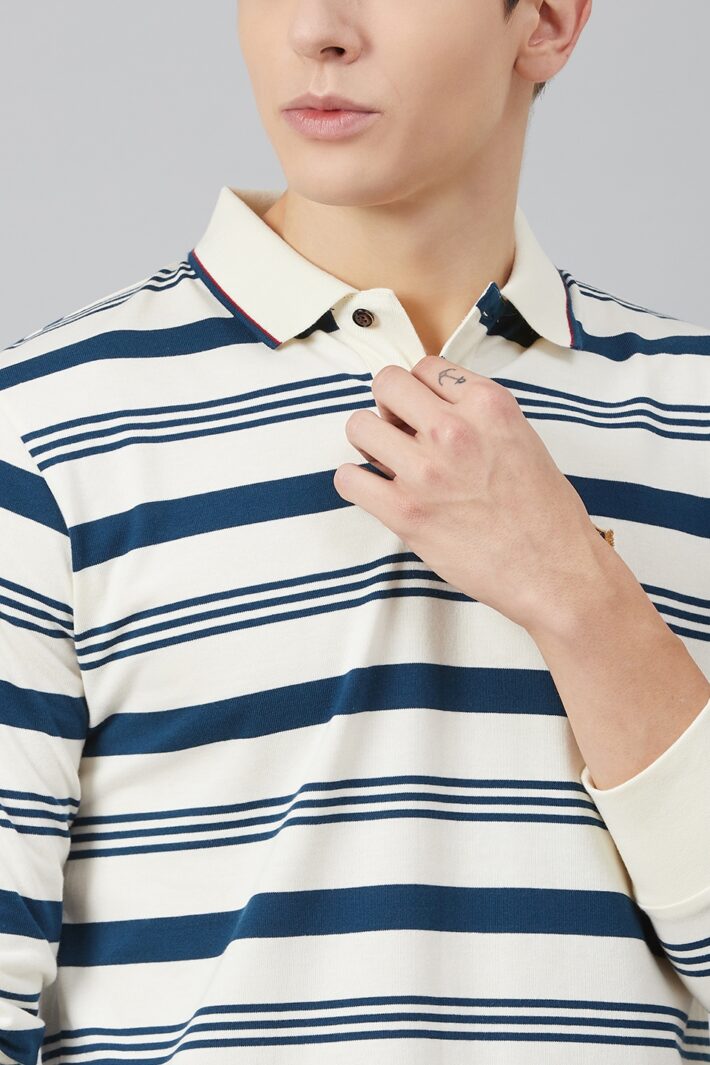 Fahrenheit Stripe Polo Shirt