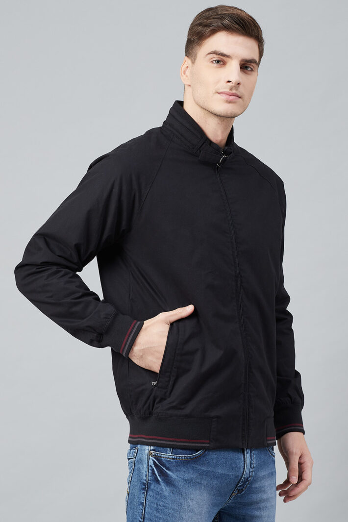Fahrenheit Solid Cotton Jacket Black