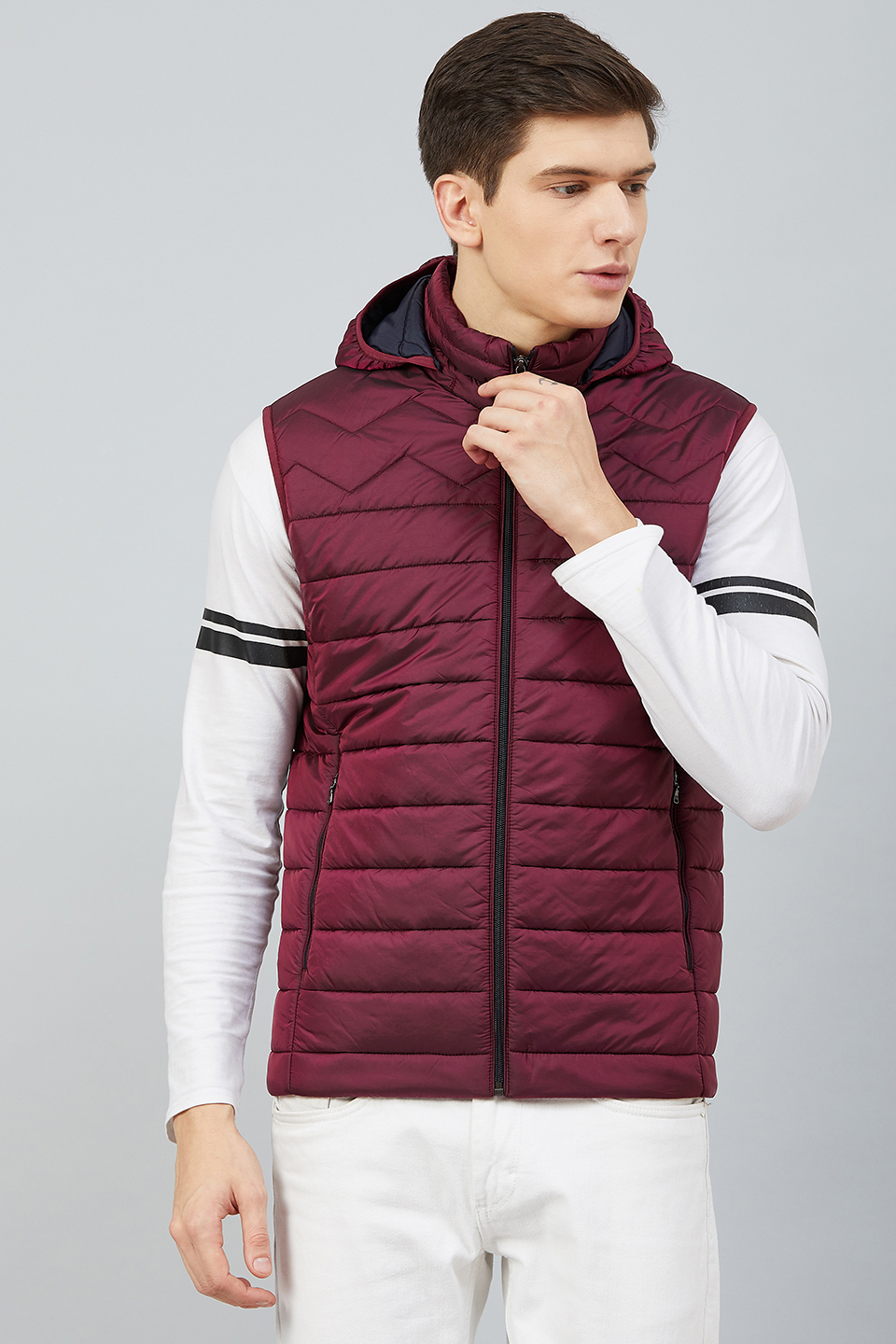 Hitachi High Quality Fashion Men Waistcoat Coats & Jackets Thick Stand  Collar Solid Color Cotton Vest Down Jacket Sleeveless Autumn Winter | Wish