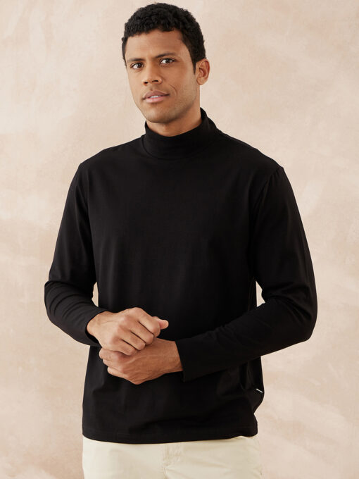 Lycra Jersey Mock Neck Fahrenheit