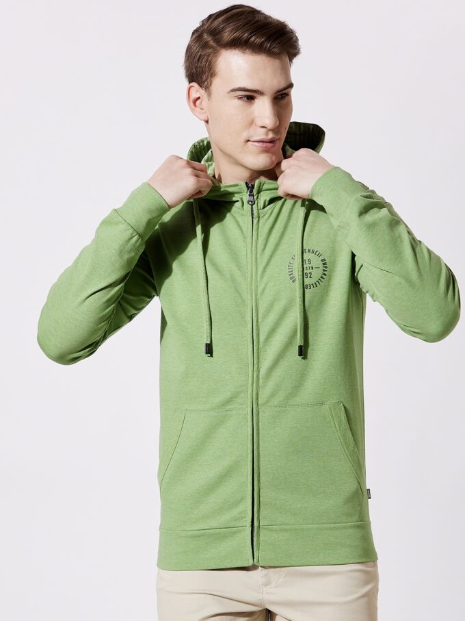 Front Zip Hooded Sweatshirt - M