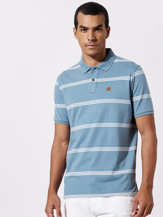 Jersey Stripe Polo - XL