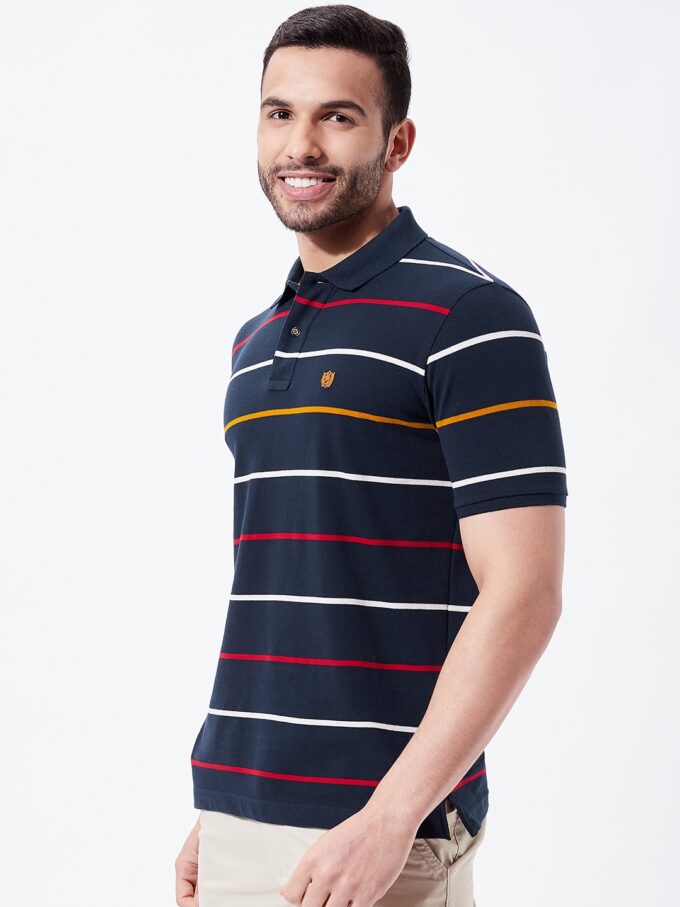 Pique Stripe Polo - 2XL