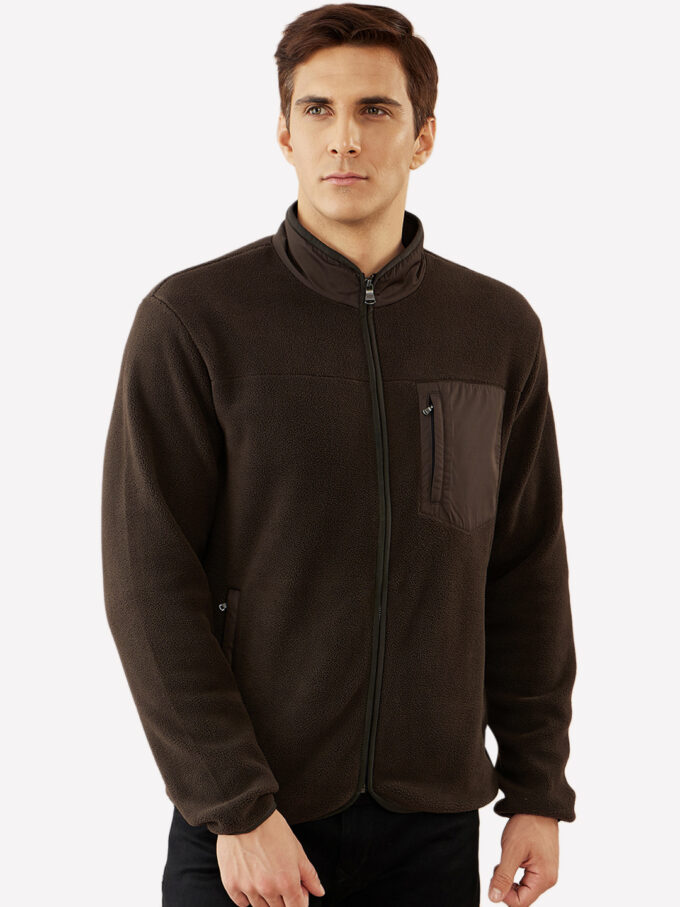 Full-Zip Polar Sweatshirt - L