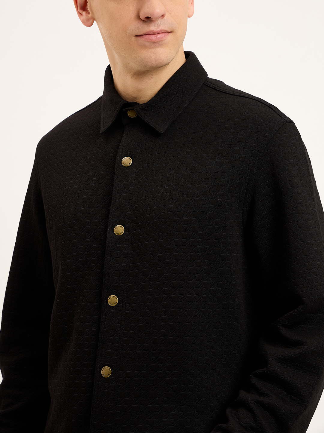 Textured Solid Shacket - Image 4