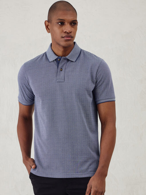Textured Jacquard Polo – Fahrenheit
