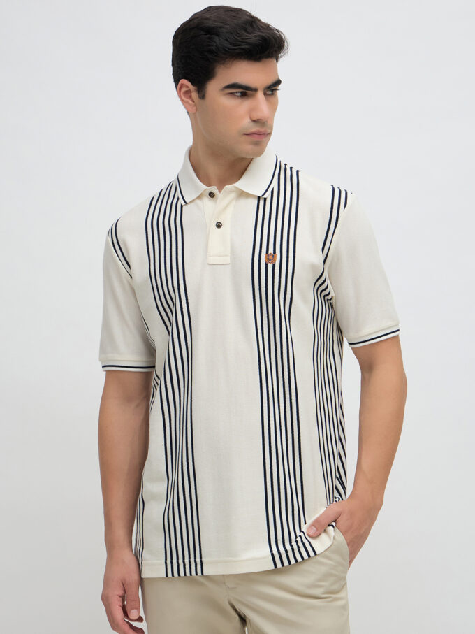 Vertical Striper Polo - 2XL