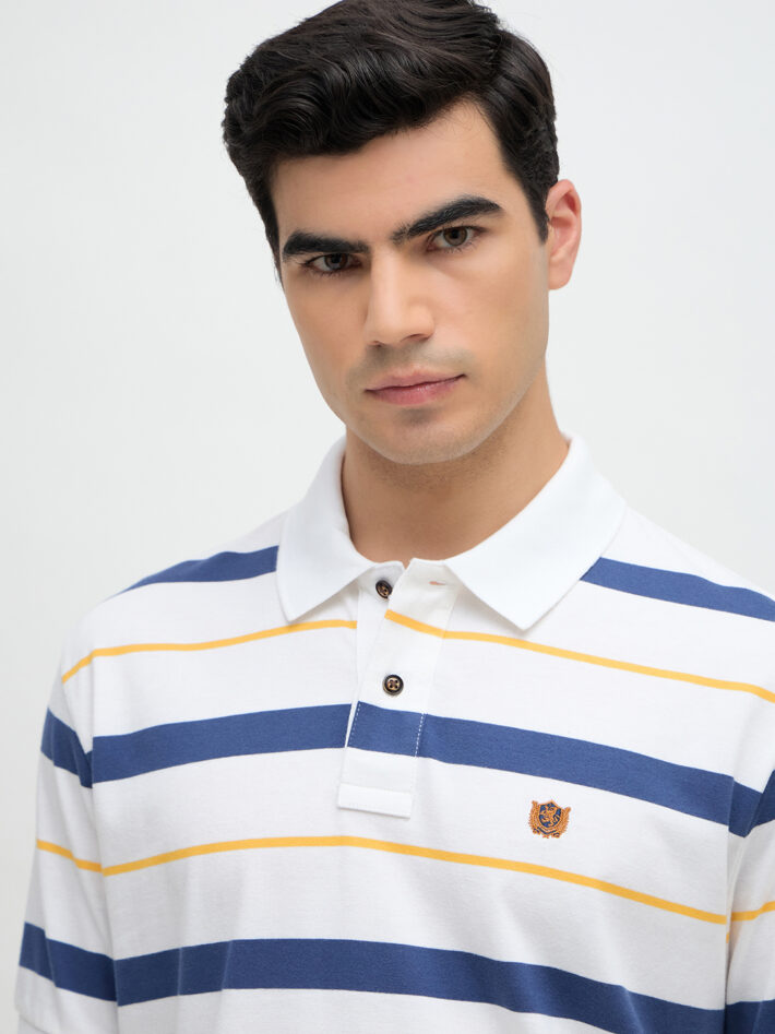 Stripe Jersey Polo - Image 4