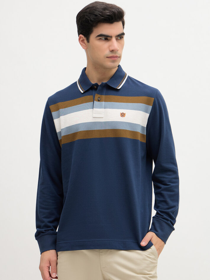Horizontal Striped Polo