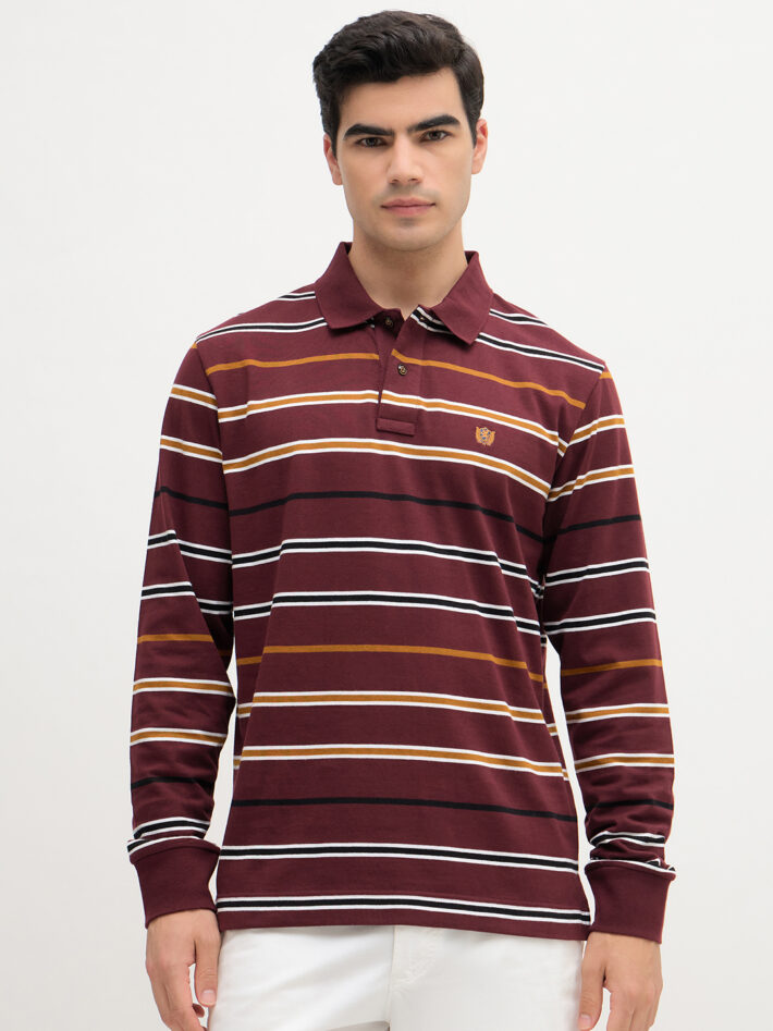 Stripe Jersey Polo