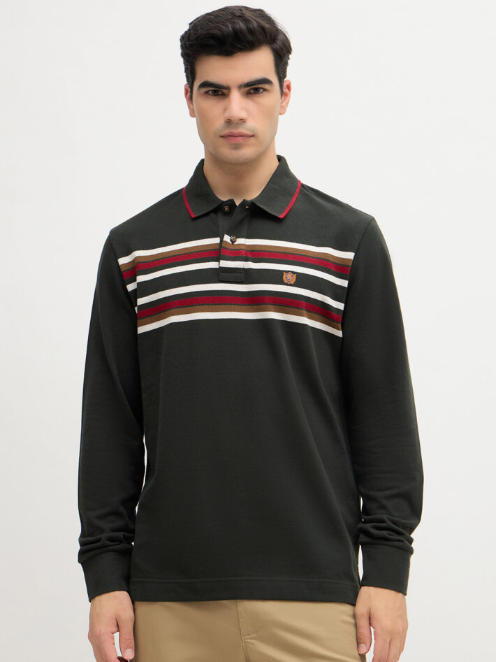 Chest Striped Polo