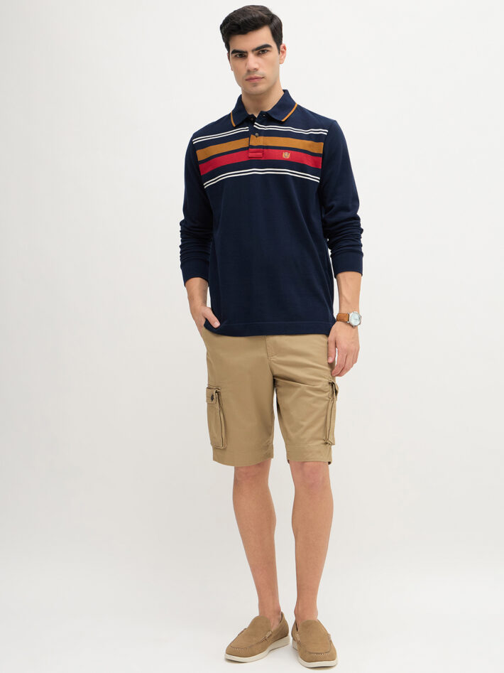 Chest Stripe Pique Polo - Image 5