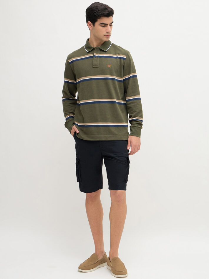 Waffle Knit Stripe Po - Image 2