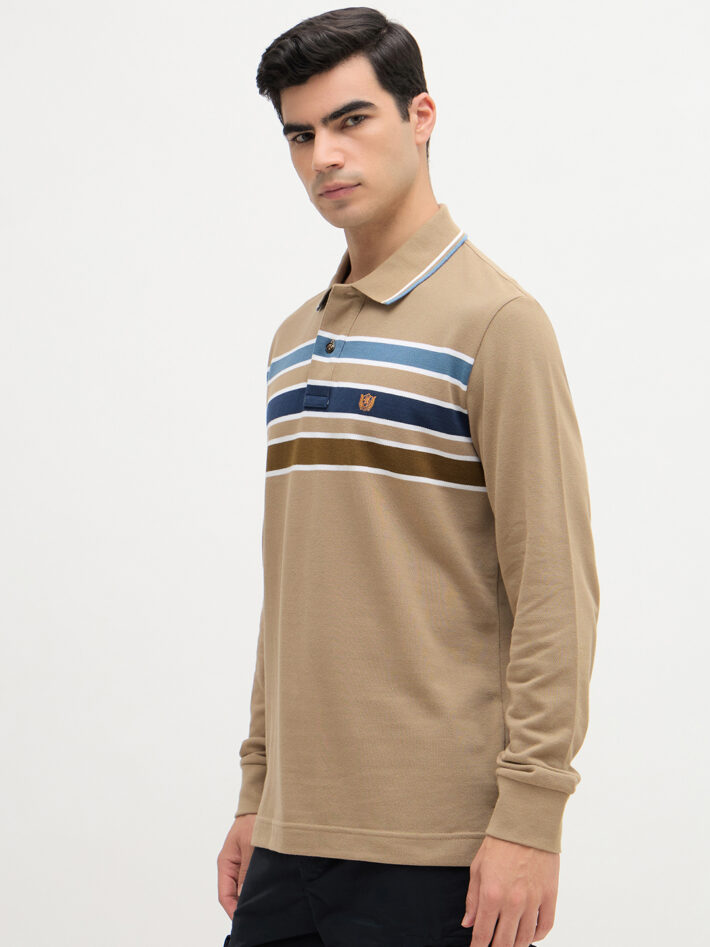 Pique Chest Stripe Polo - Image 3