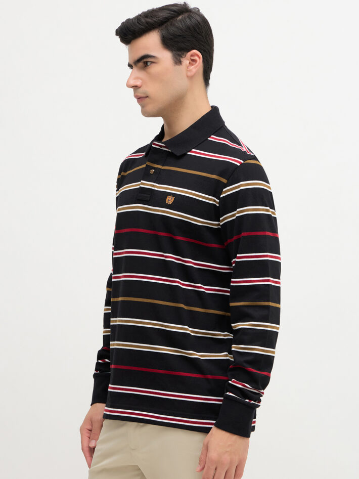 Stripe Jersey Polo - Image 3