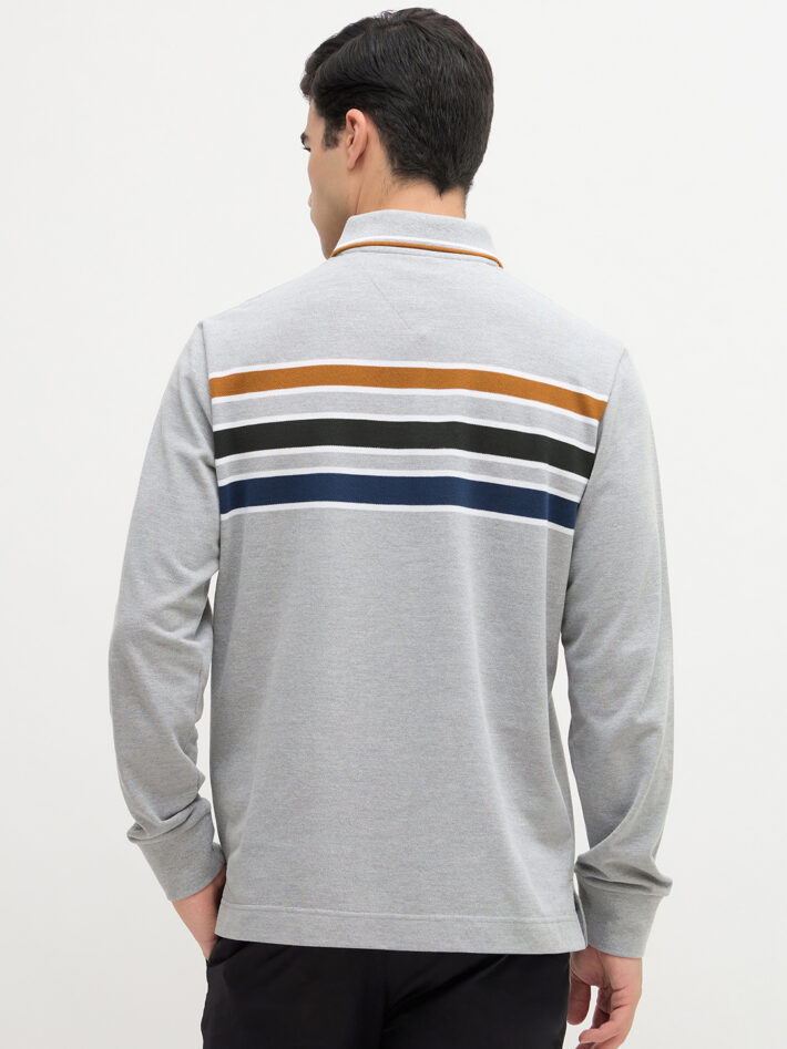Pique Chest Stripe Polo - Image 3