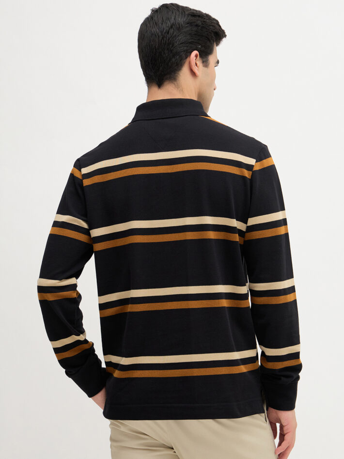 Horizontal Striped Polo Shirt - Image 4
