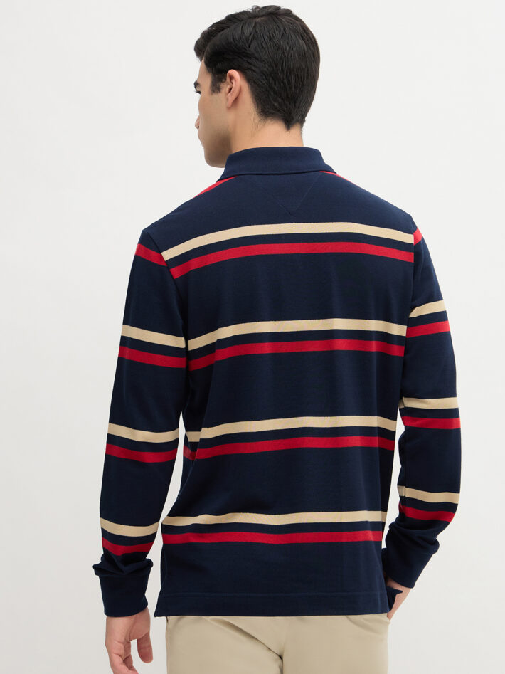 Horizontal Striped Polo Shirt - Image 4