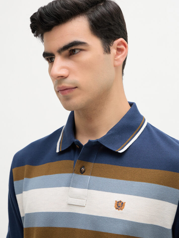 Horizontal Striped Polo - Image 4