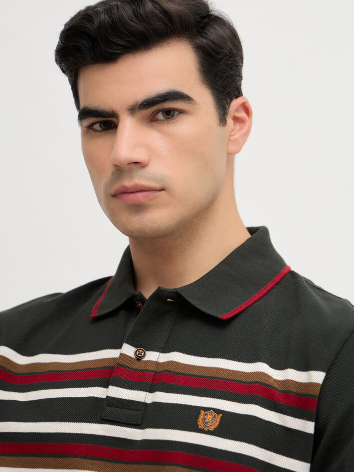 Chest Striped Polo - Image 4