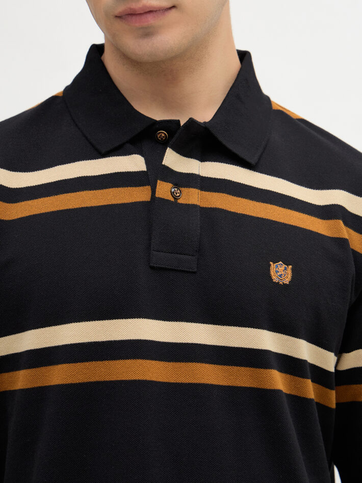 Horizontal Striped Polo Shirt - Image 5