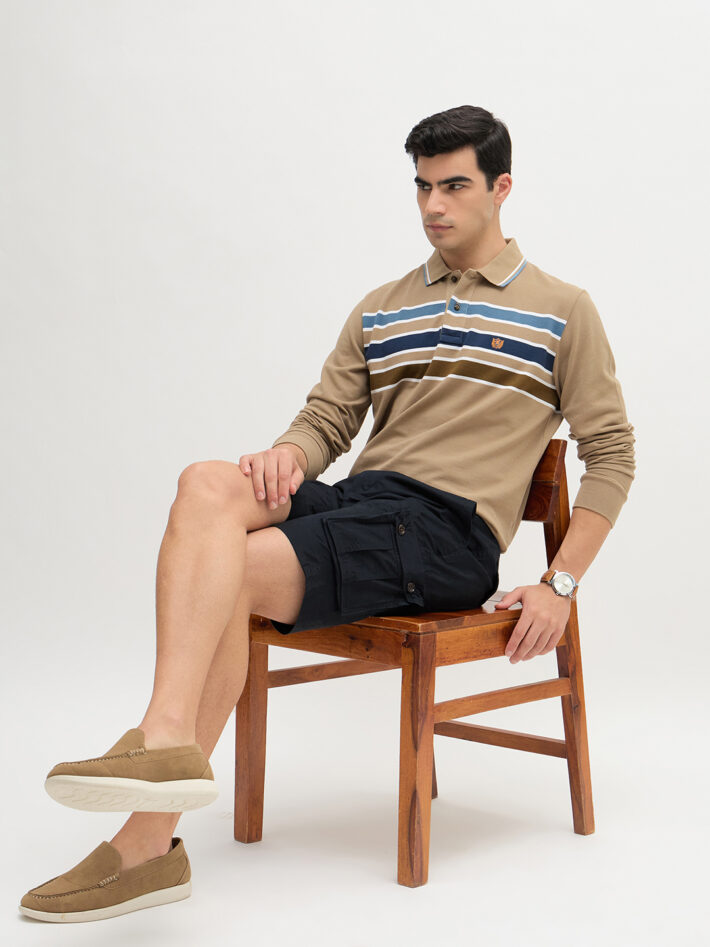 Pique Chest Stripe Polo - Image 6