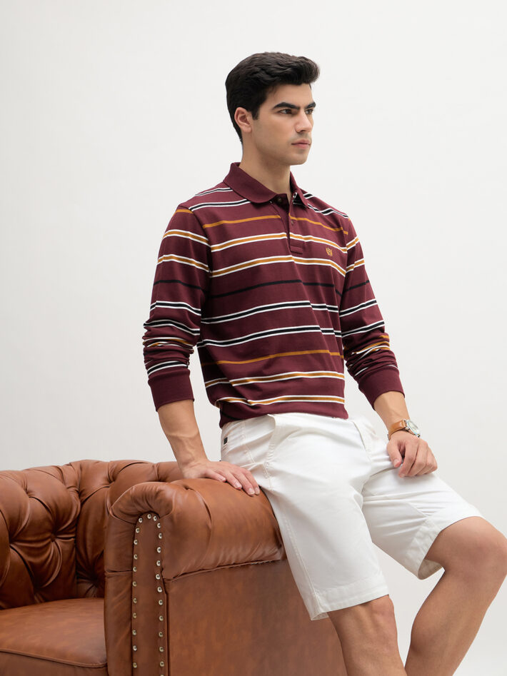 Stripe Jersey Polo - Image 6