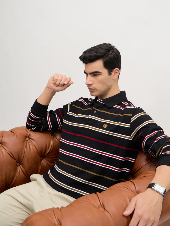 Stripe Jersey Polo - Image 6