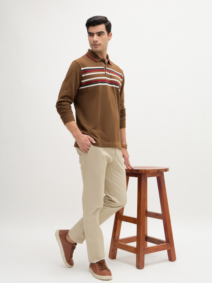 Chest Striped Polo - Image 5