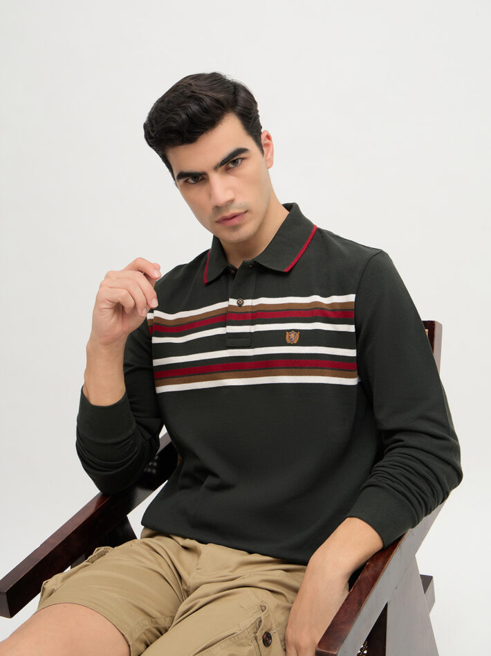 Chest Striped Polo - Image 5