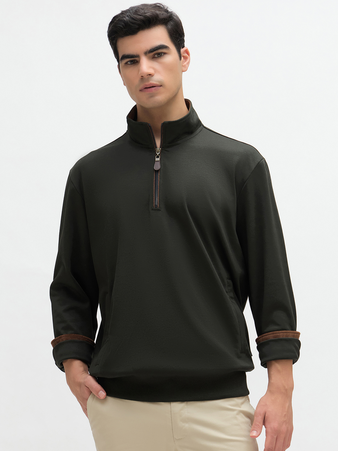 Lycra Interlock Half-Zip