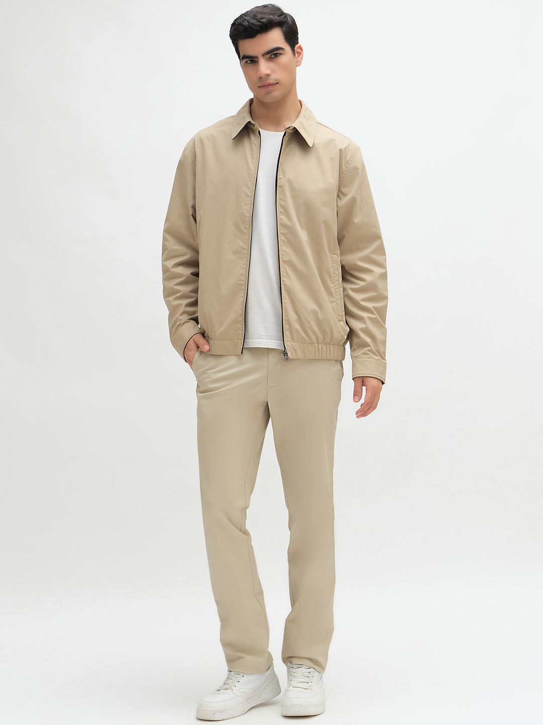 Solid Warm Zip Jacket - Image 2