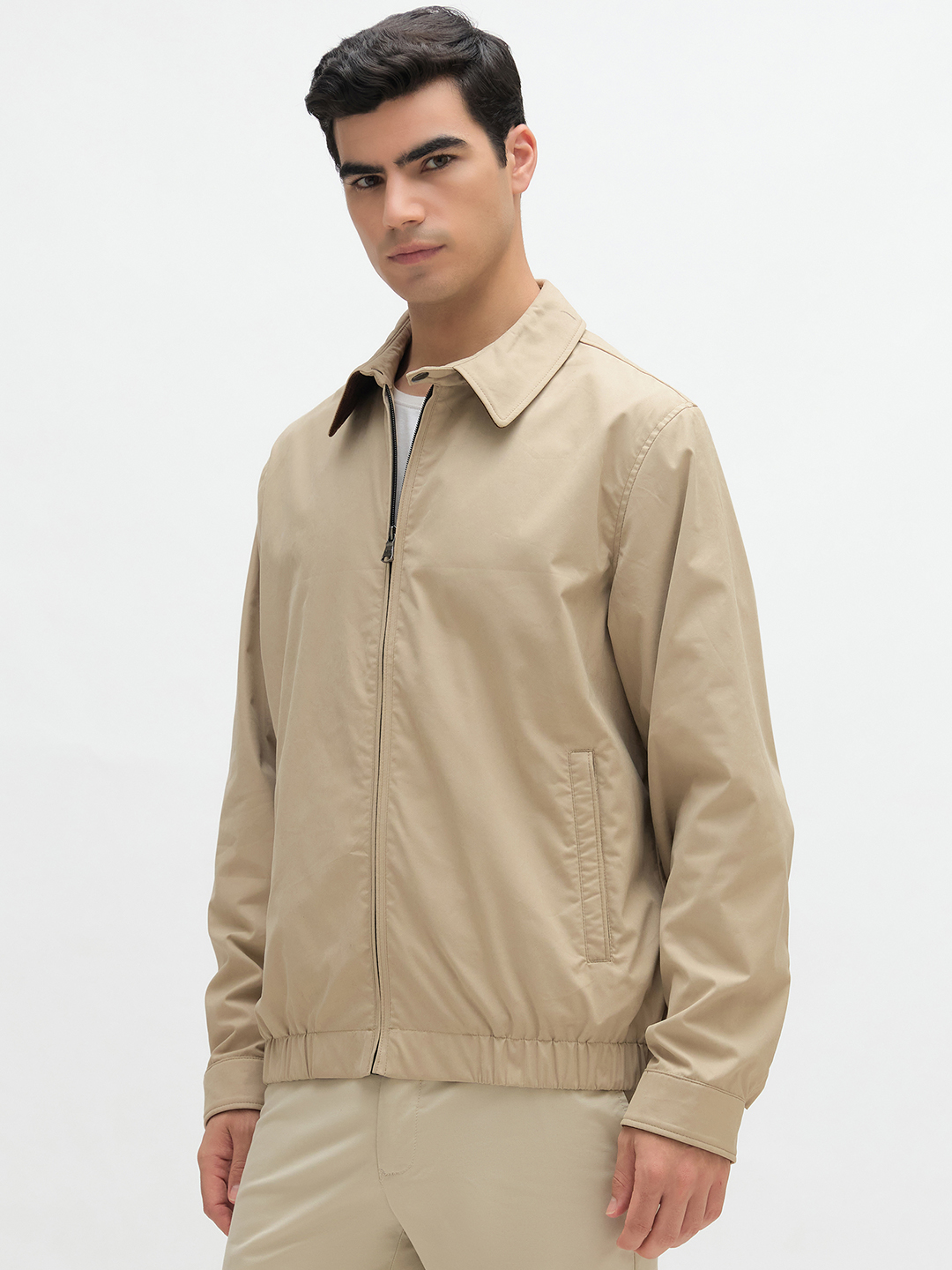 Solid Warm Zip Jacket - Image 3