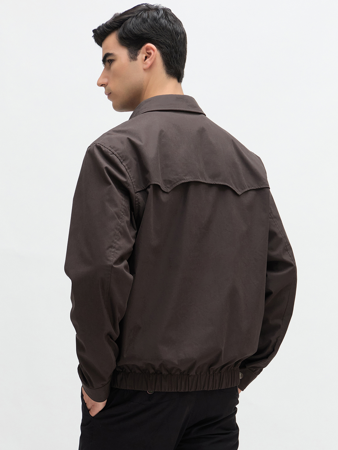 Solid Warm Zip Jacket - Image 4