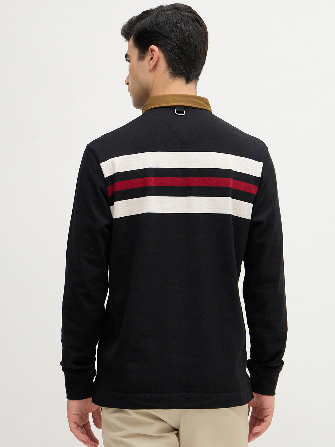 Chest Stripe Jersey Rugby Polo - Image 4