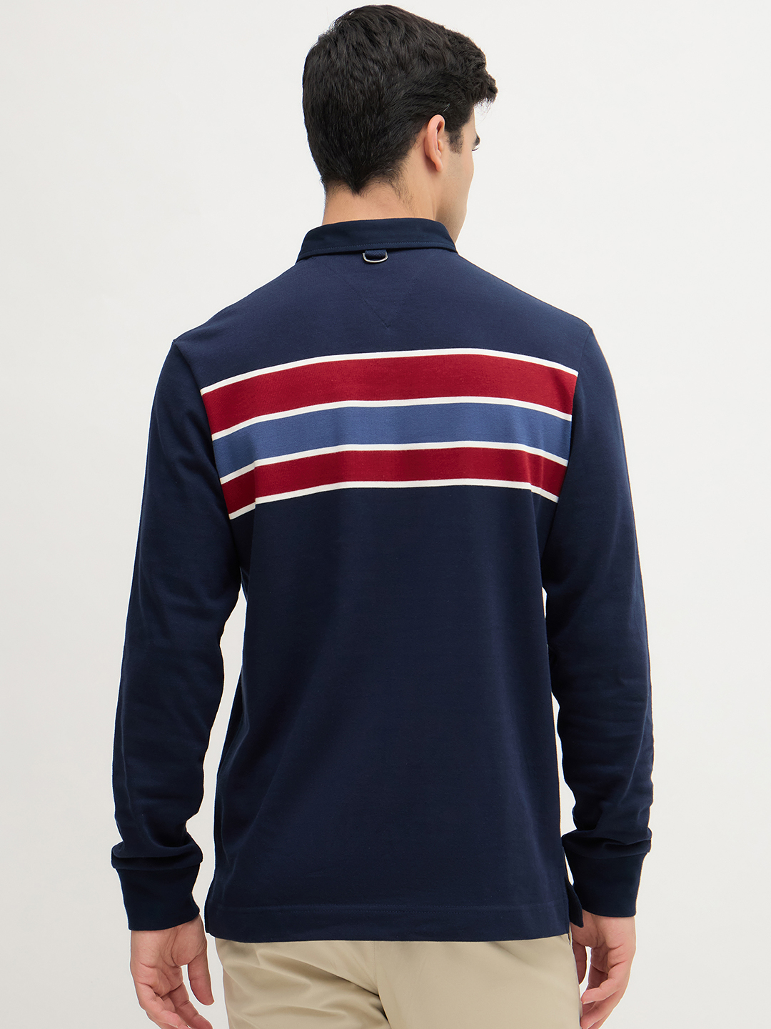 Chest Stripe Jersey Rugby Polo - Image 4