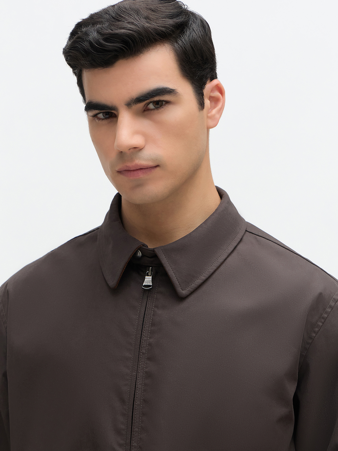 Solid Warm Zip Jacket - Image 5