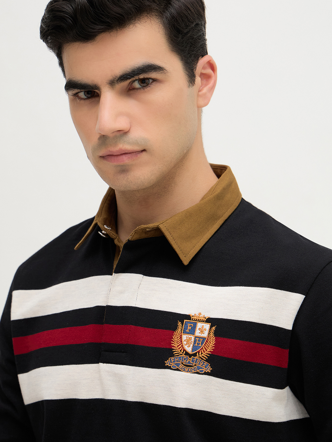 Chest Stripe Jersey Rugby Polo - Image 5