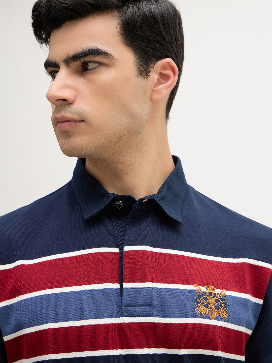Chest Stripe Jersey Rugby Polo - Image 5