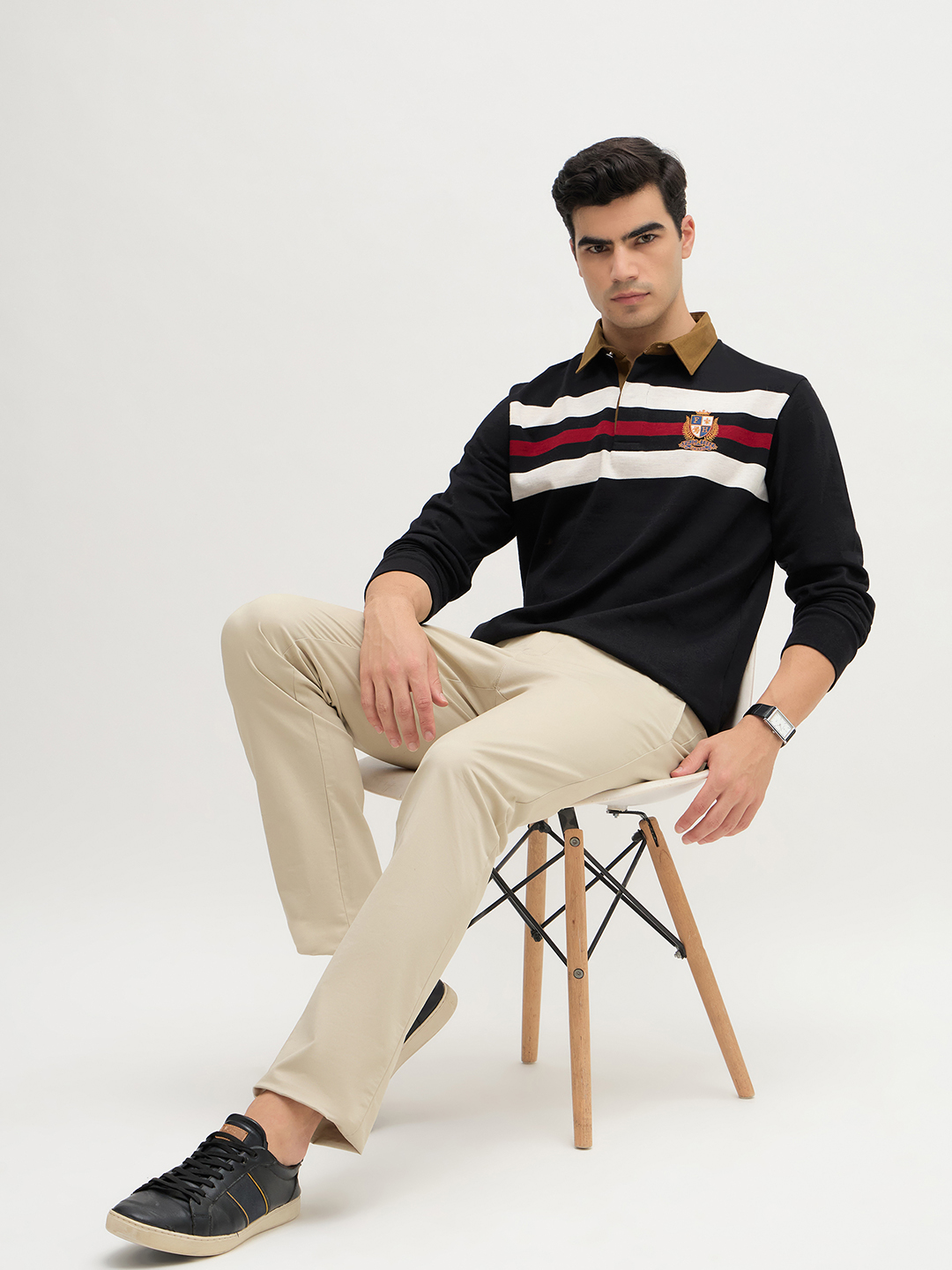 Chest Stripe Jersey Rugby Polo - Image 6