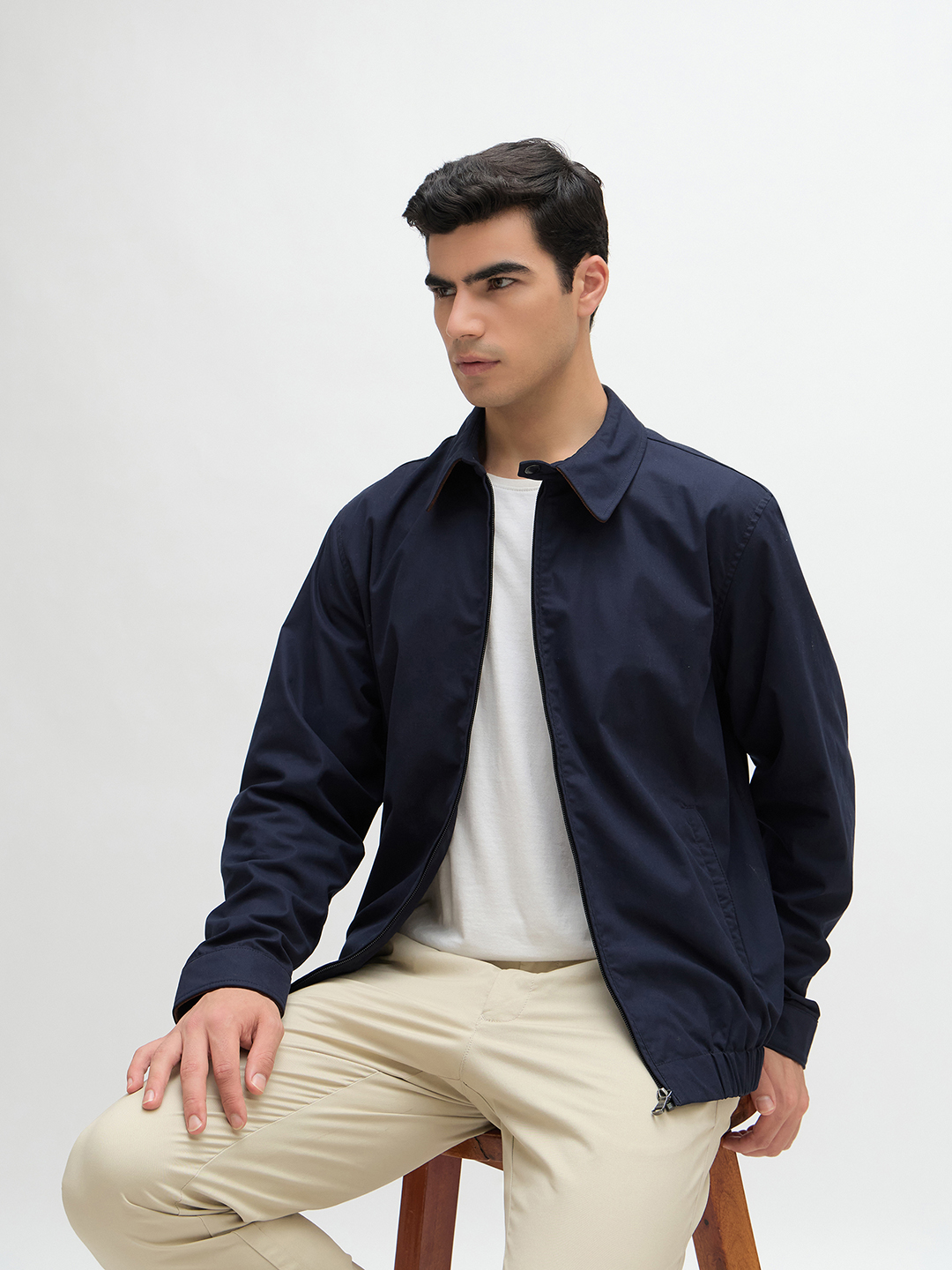 Solid Warm Zip Jacket - Image 7